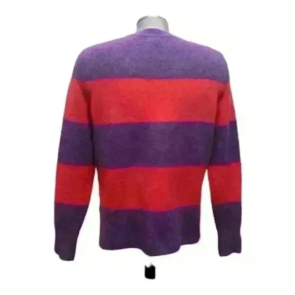 Banana Republic Knit  Sweater Wool Blend Striped Colorful - Picture 2 of 9